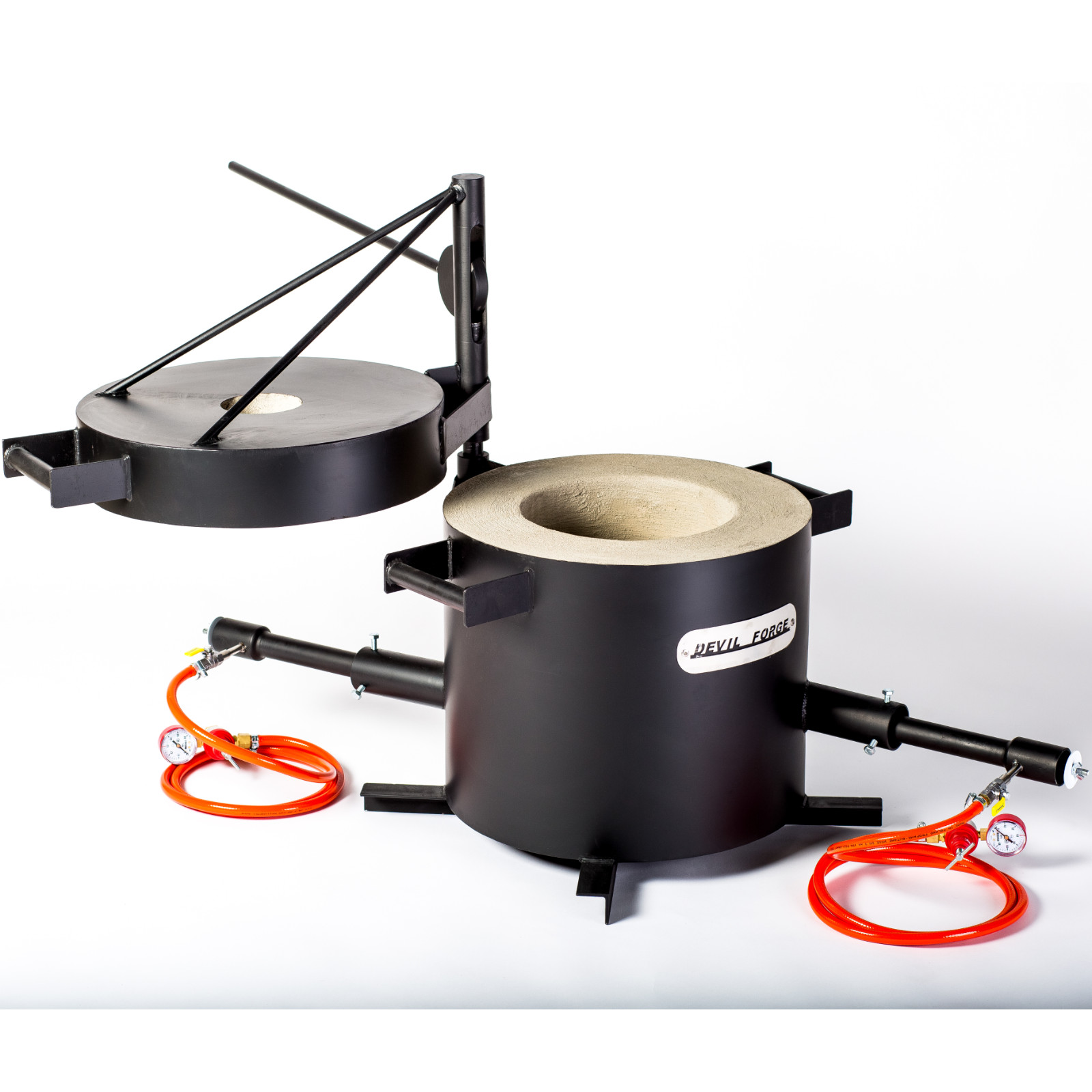 DEVIL-FORGE FB3H–20KG Gas Propane Melting Furnace Forge Burner +Crucible USA