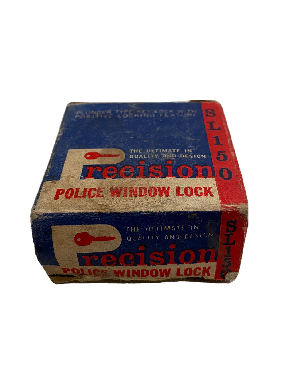 Precision Police Window Lock New Old Stock In Box W/ Key Vintage SL150 Plunger
