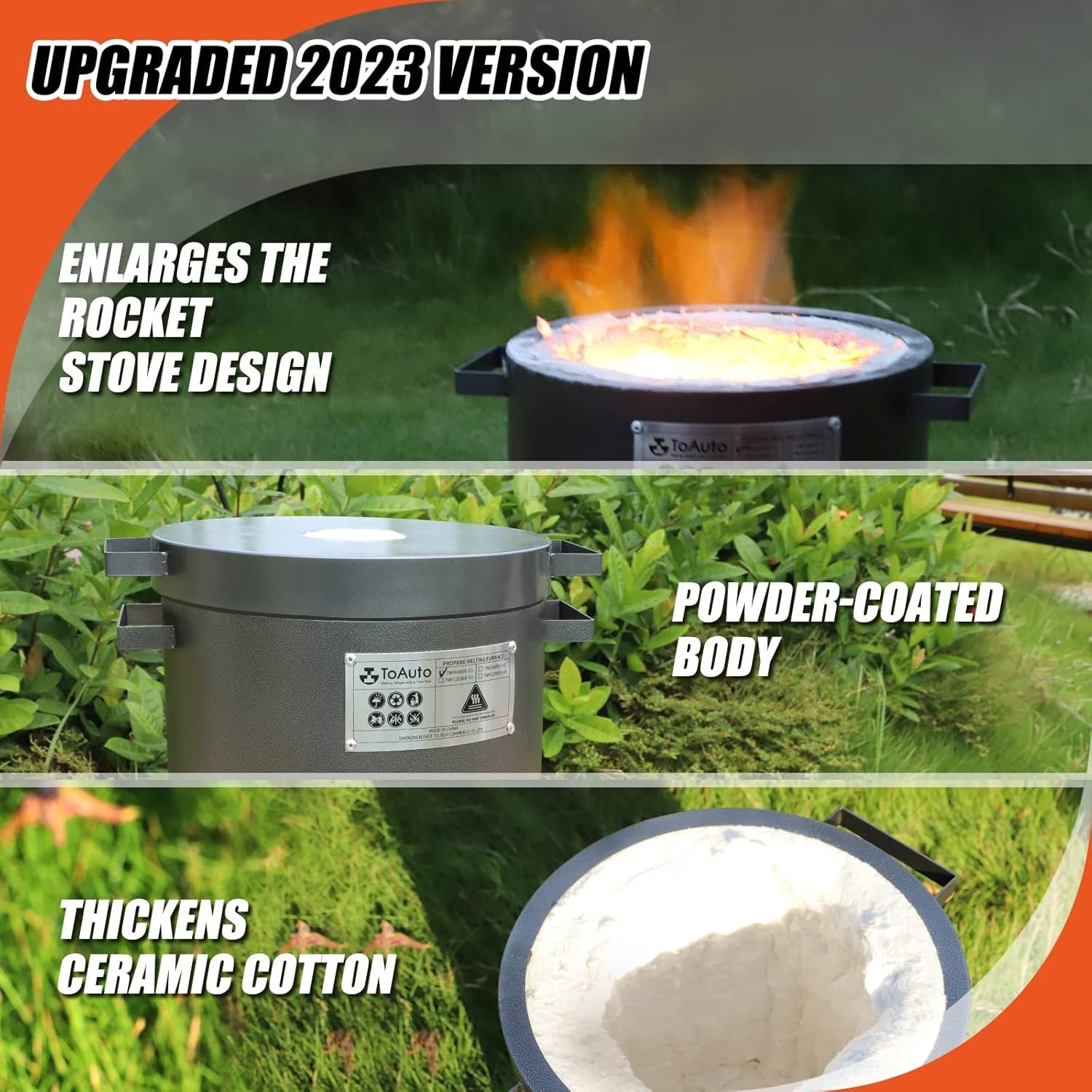 6KG Propane Melting Furnace Kit with Graphite Crucible for Gold Silver Copper…
