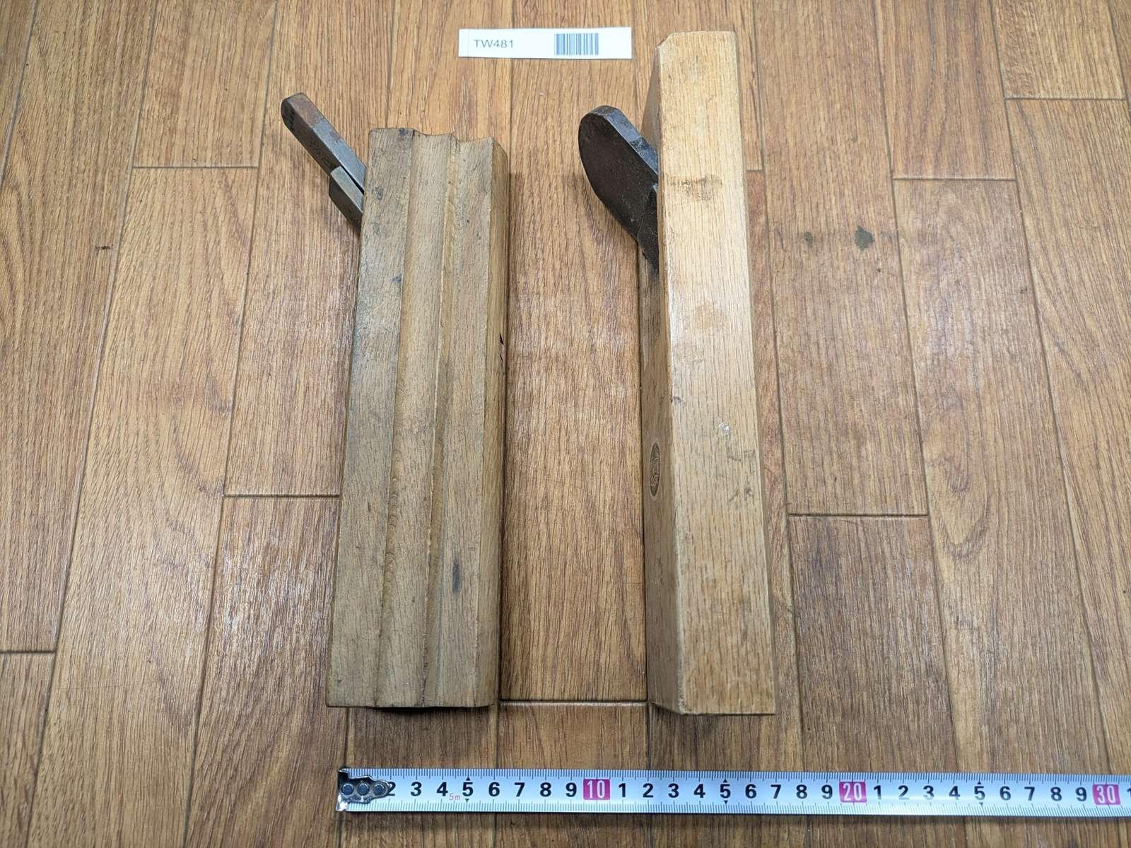 Japanese vintage Plane Carpentry Tool Kanna SET Signed from Japan 15.58mm TW481