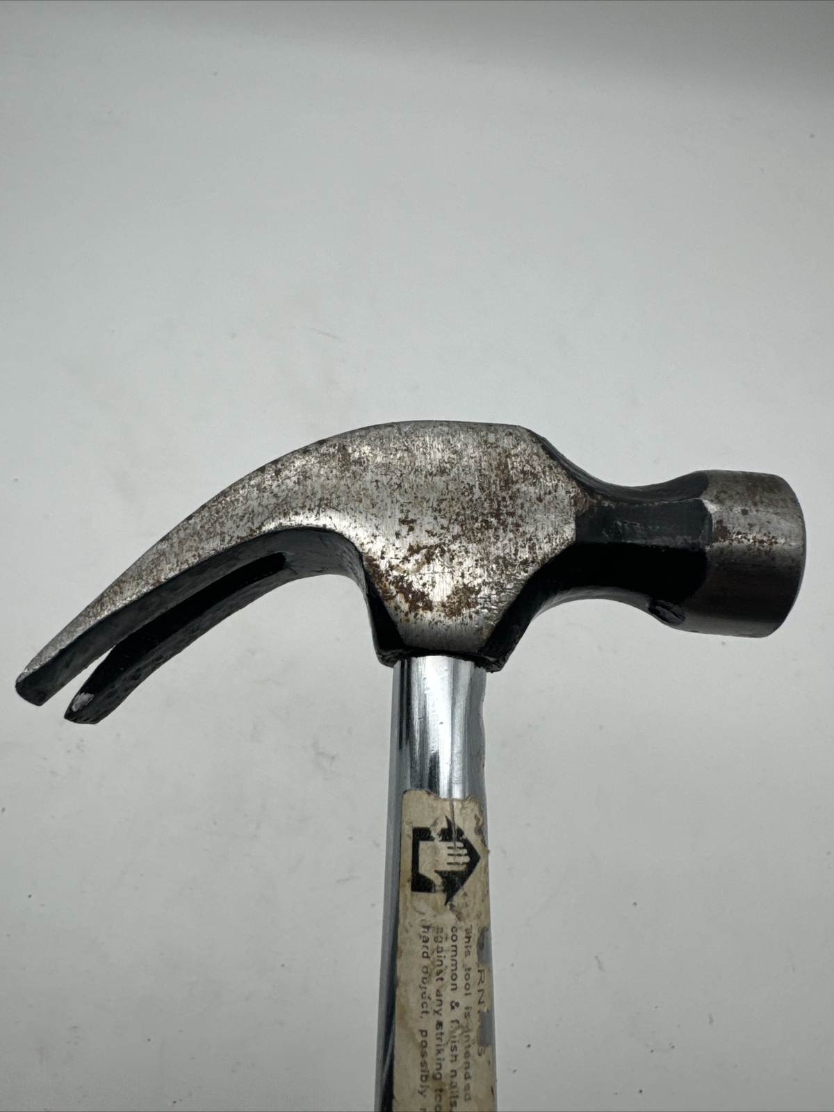 Vintage HELPING HANDS Drop Forged Claw Hammer Handle Smooth Face Made in USA