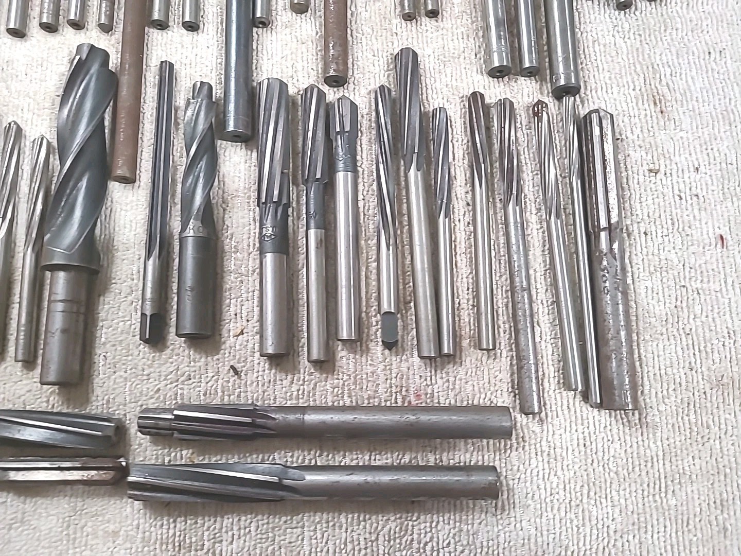 NICE Machinist Hand REAMERS Set Of 46 Tools HSS Mixed Brands And Sizes
