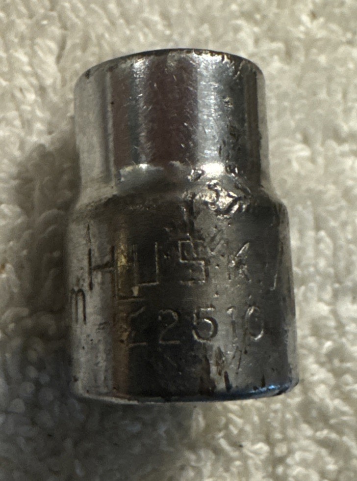 10 mm Husky 3/8″ Drive 6 Point 10mm Socket 22510 USA vtg tool