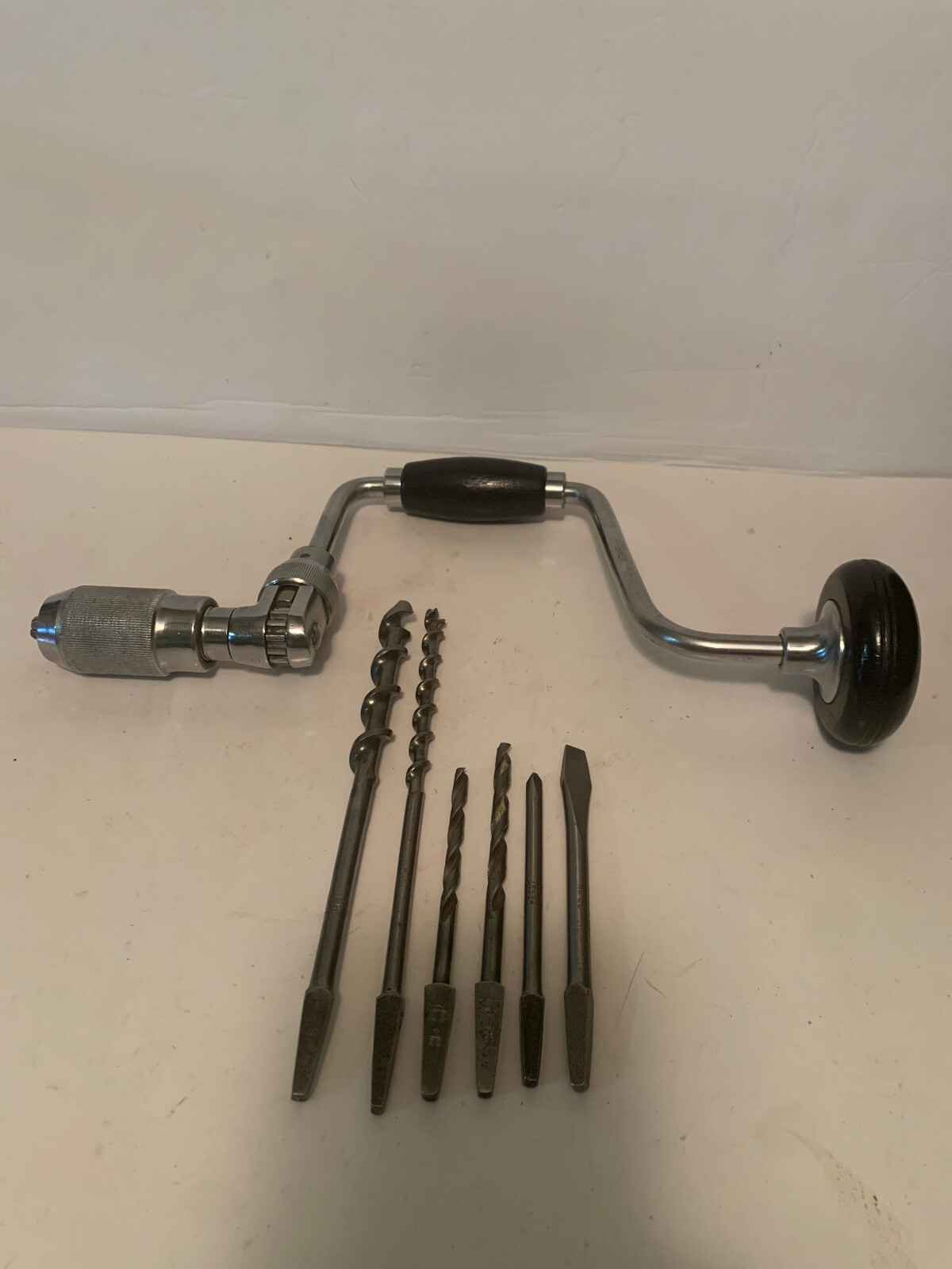 Vintage Premier Bit Brace Hand Drill With Additions