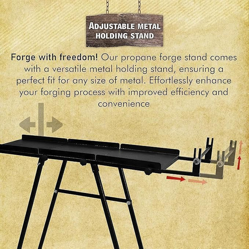 SIMOND STORE Blacksmith Forge Stand – Compatible With Single, Double & Three Bur