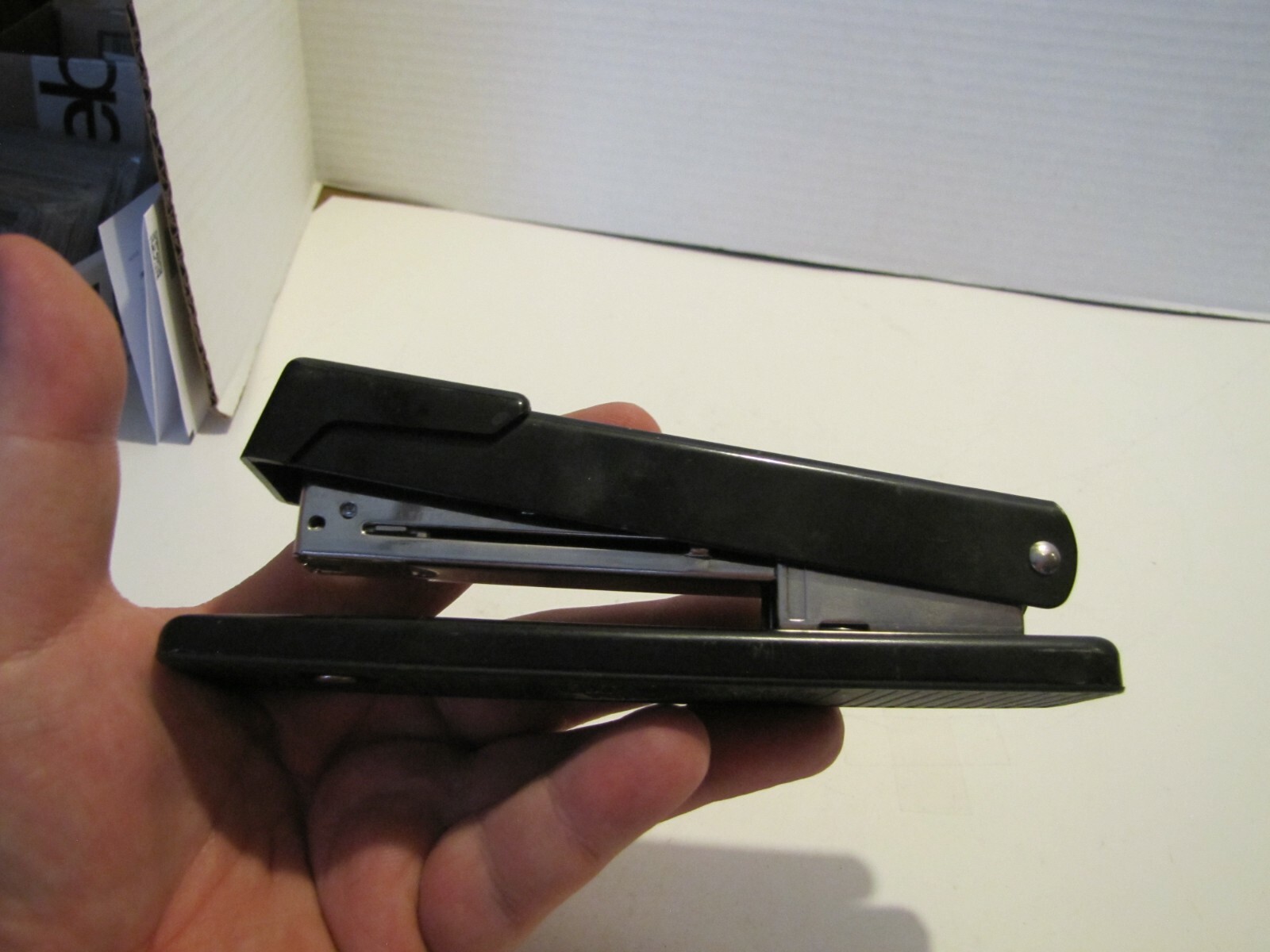 VTG STANLEY BOSTITCH STAPLER BLACK USED CLEAN WORKS