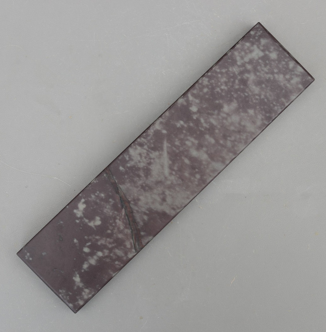 Vintage Natural Llyn Melynllyn Purple Green Slate Hone Sharpening Honing Stone