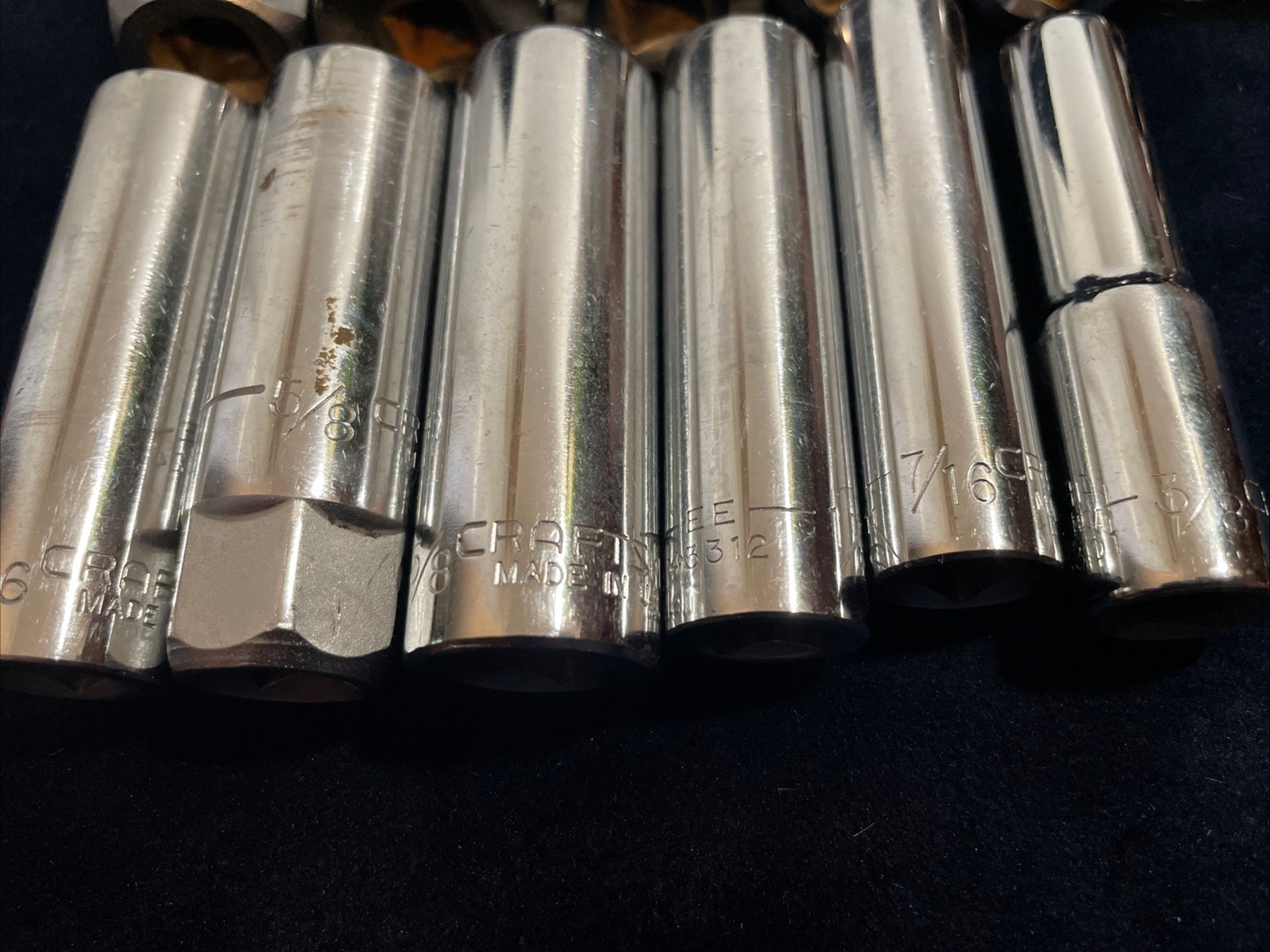 18 Piece USA Craftsman Tool 3/8″ Drive Deep Well Socket Extension Various Sizes