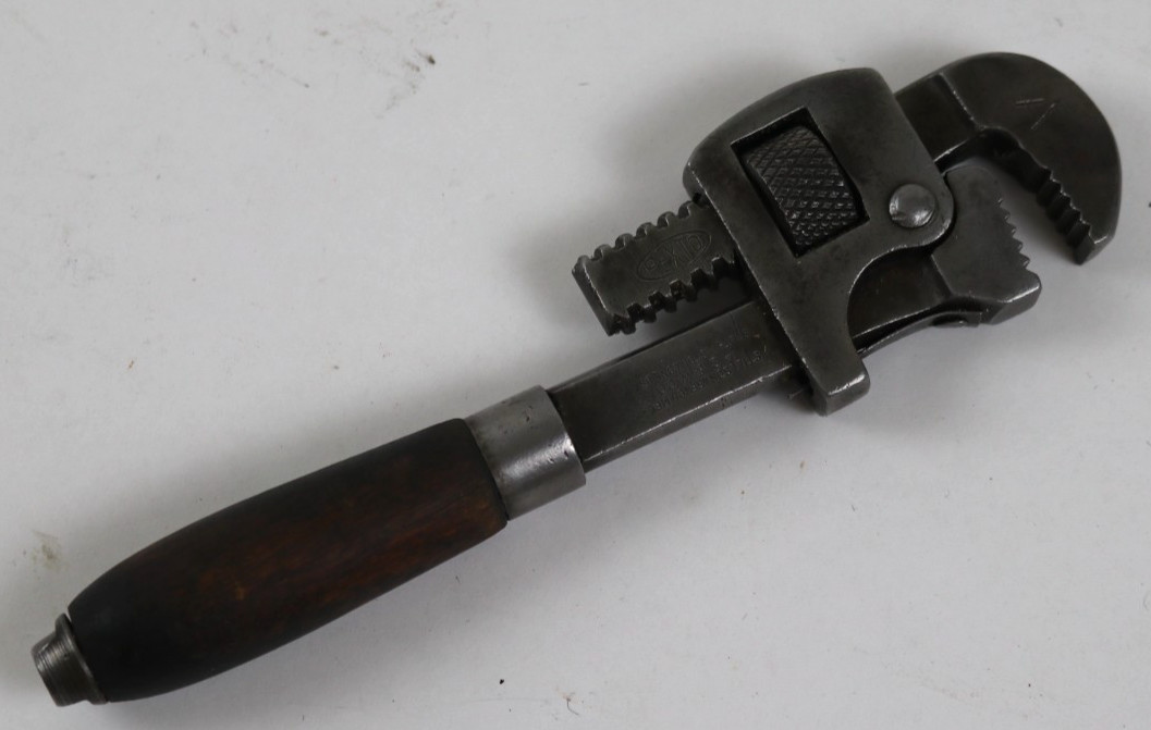 Vintage Stillson Pexto No. 8 Pipe Monkey Wrench P.S&W. CO Made in USA Antique