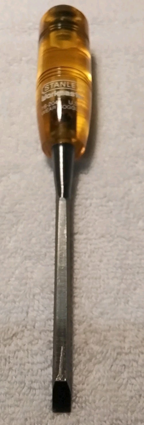 16-204 STANLEY” WORK MASTER ” 1/4″WOOD CHISEL WITH METAL CAP USA 🇺🇸