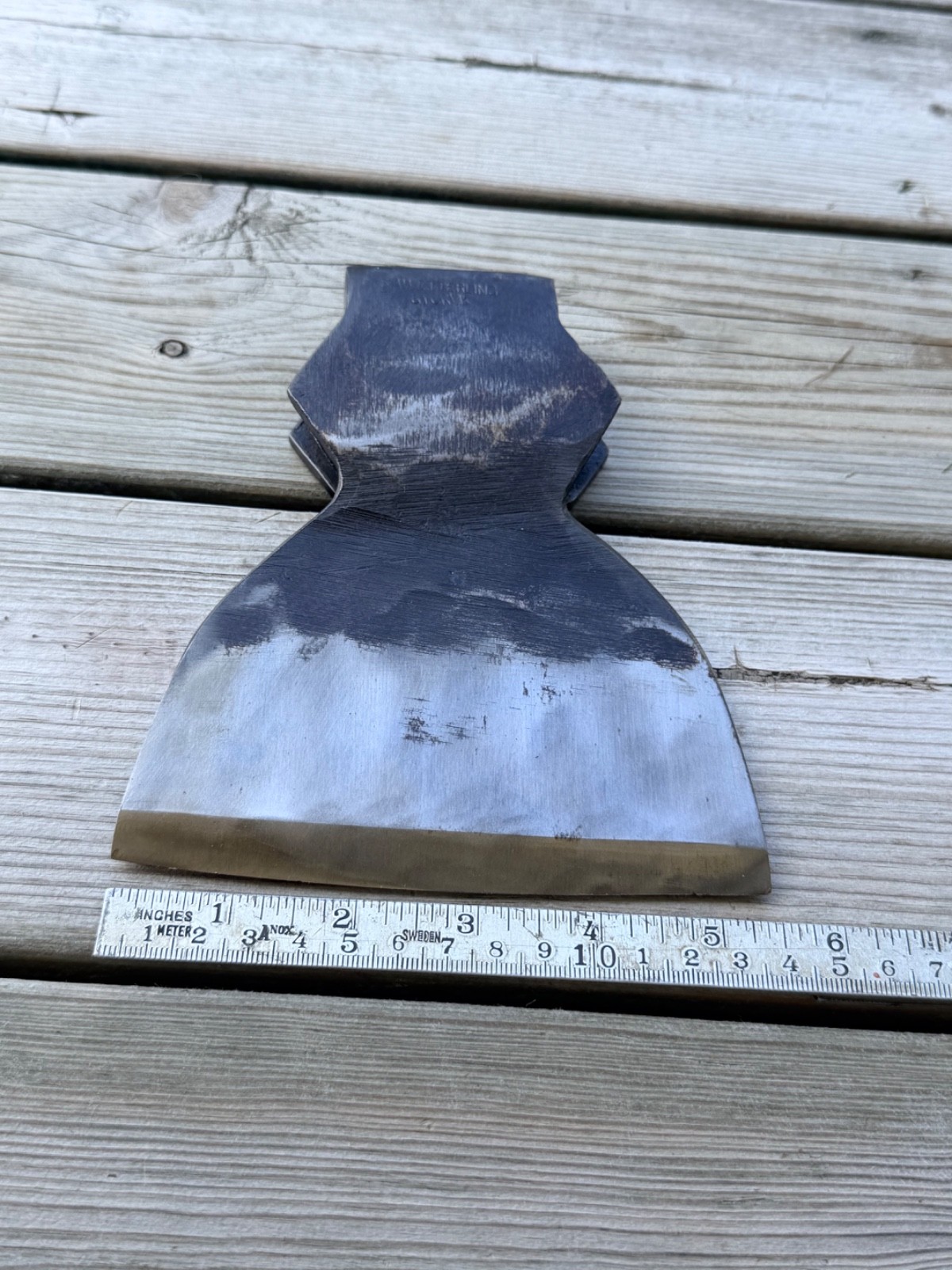Vintage Wetterling Sloyd Broad Axe Head 2.3 lb Sweden 140mm