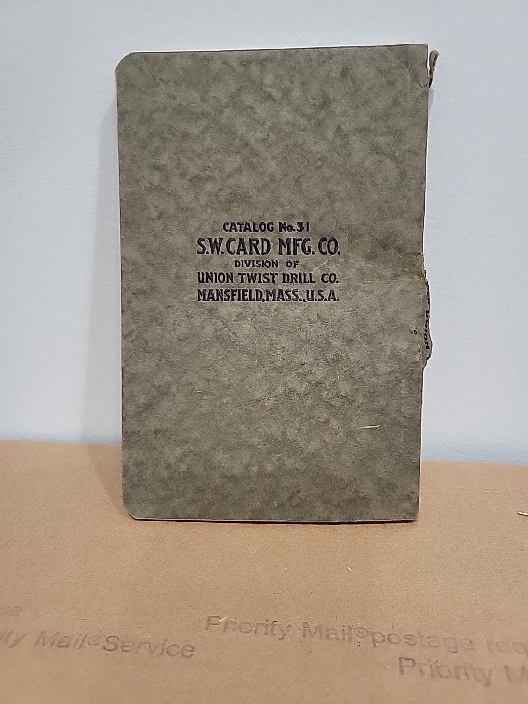 S.W. Card Mfg. Co. 1924 UNION TWIST DRILL Co. Mansfield Mass Tool Catalog #31