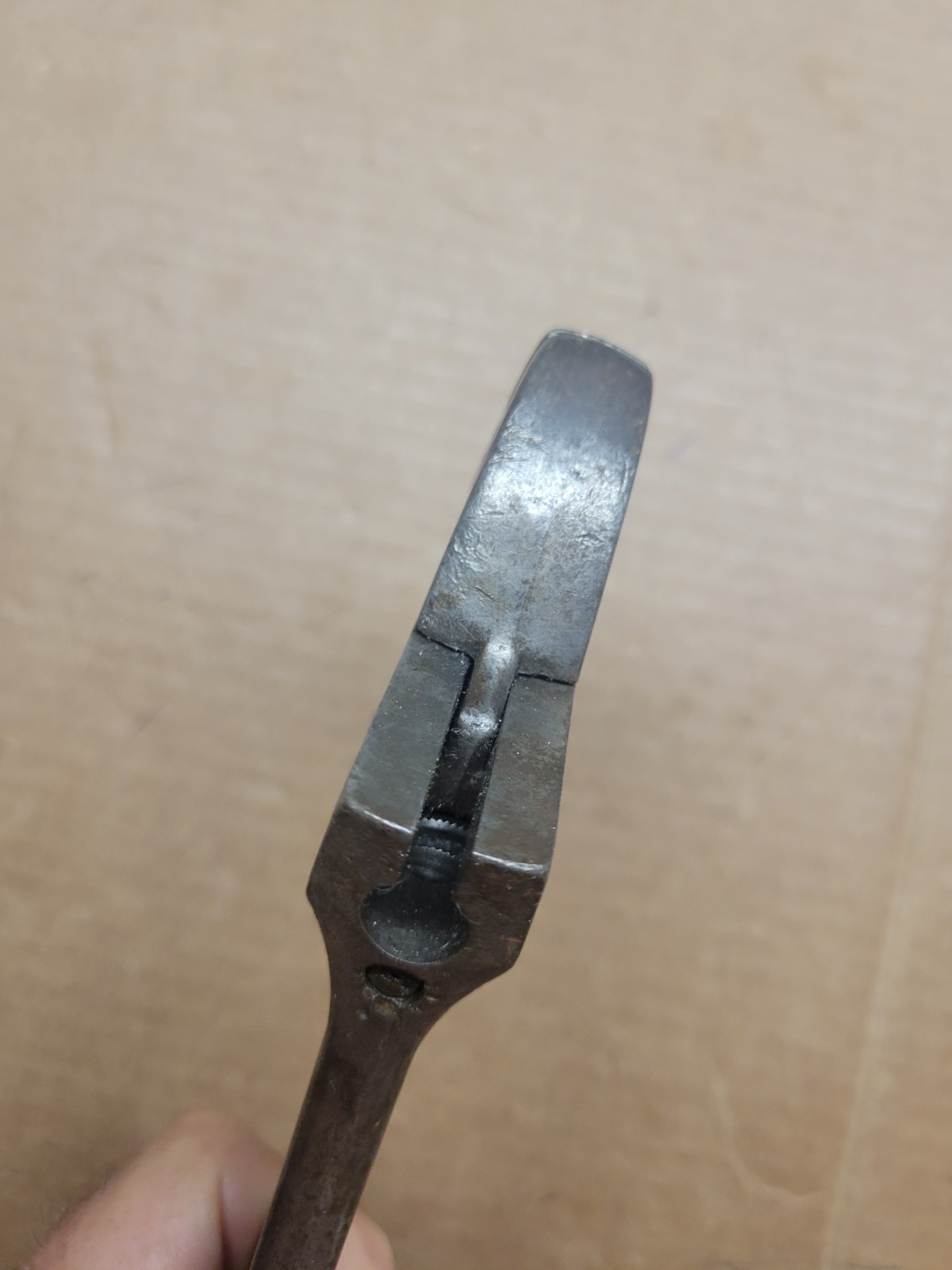 VINTAGE DIAMOND CALK HORSESHOE CO. 12″ Adjustable Crescent Wrench Black FAT Head