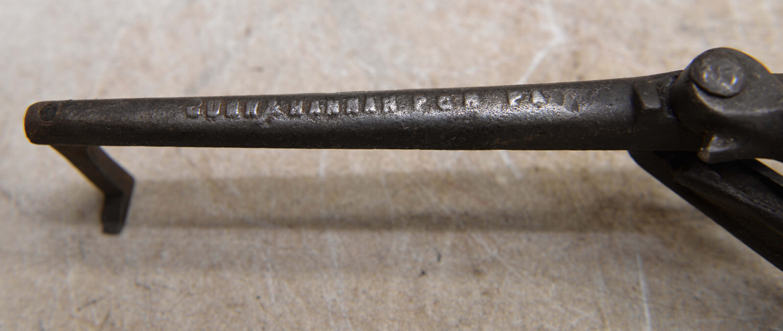 Gunn & Hannan saw vise collectible woodworking sharpening 1895 patent tool