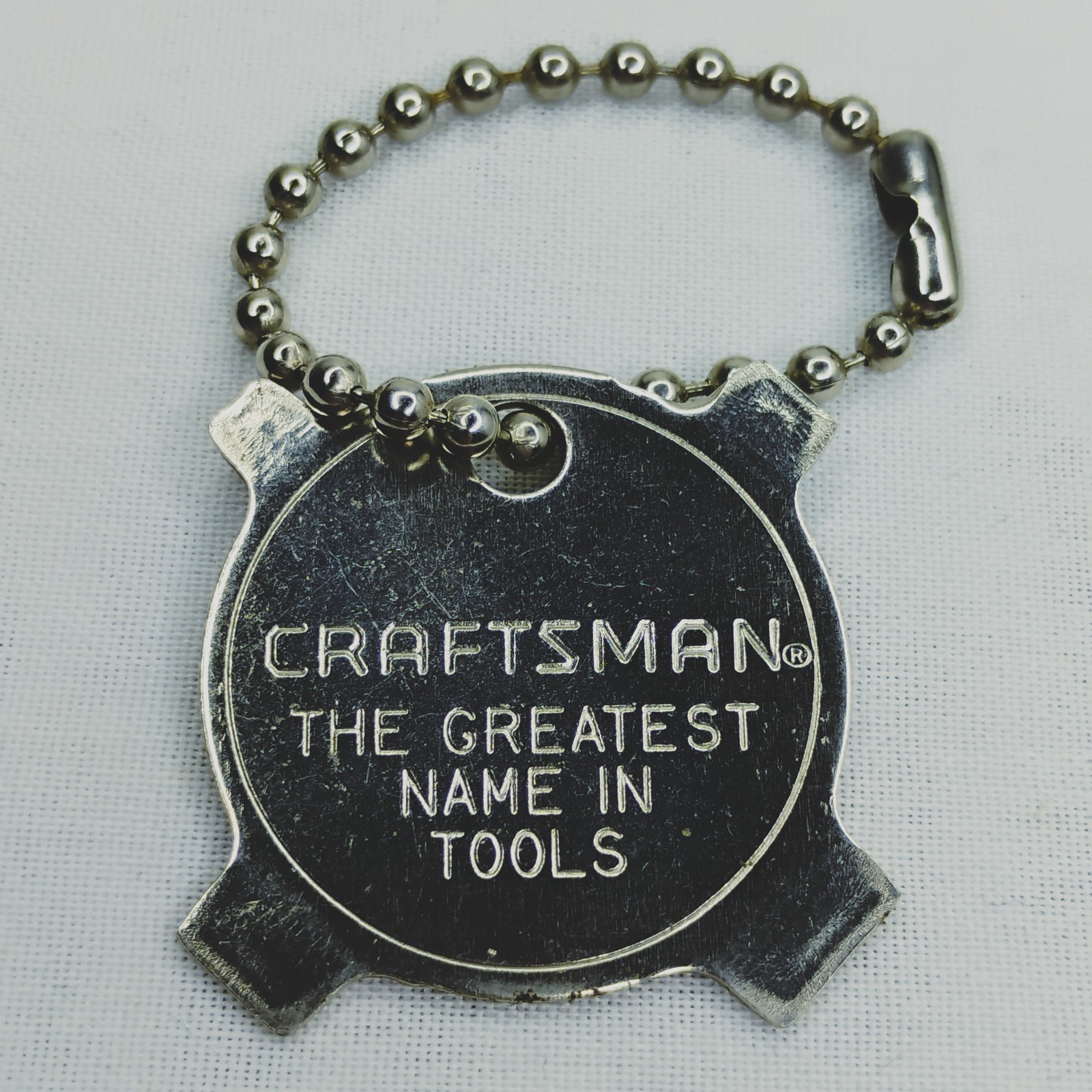 Vintage Sears Craftsman Silver 4 Way Pocket Screwdriver Key Ring / Keychain