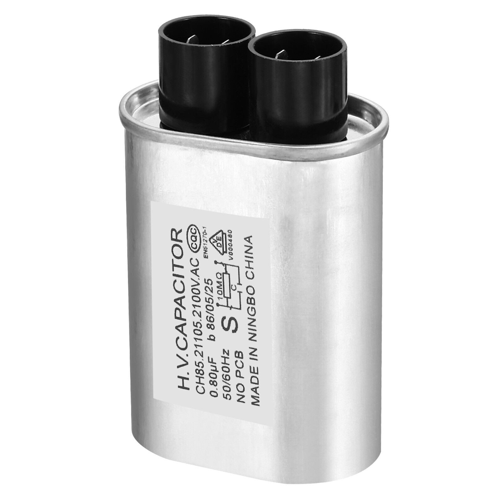 Microwave Capacitor, 0.8uF AC 2100V High Voltage 7mm Pin Distance