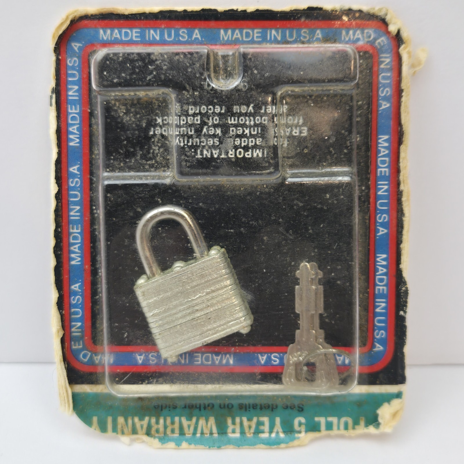 Vintage Mini Master Lock Padlock made in the United States