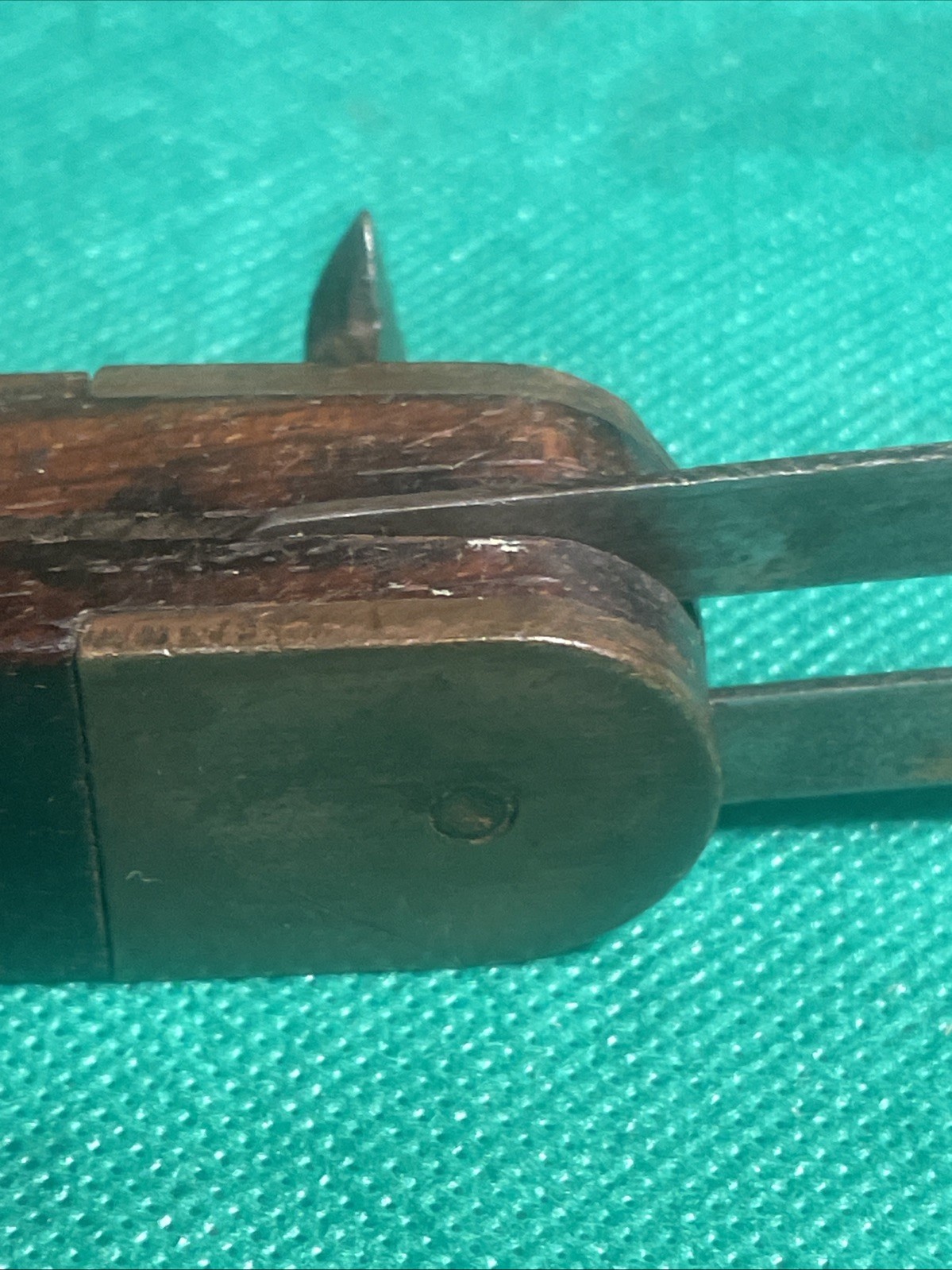 Hold-Fast 10″ rosewood sliding t-bevel square Pat’d 12-15-14 Southington