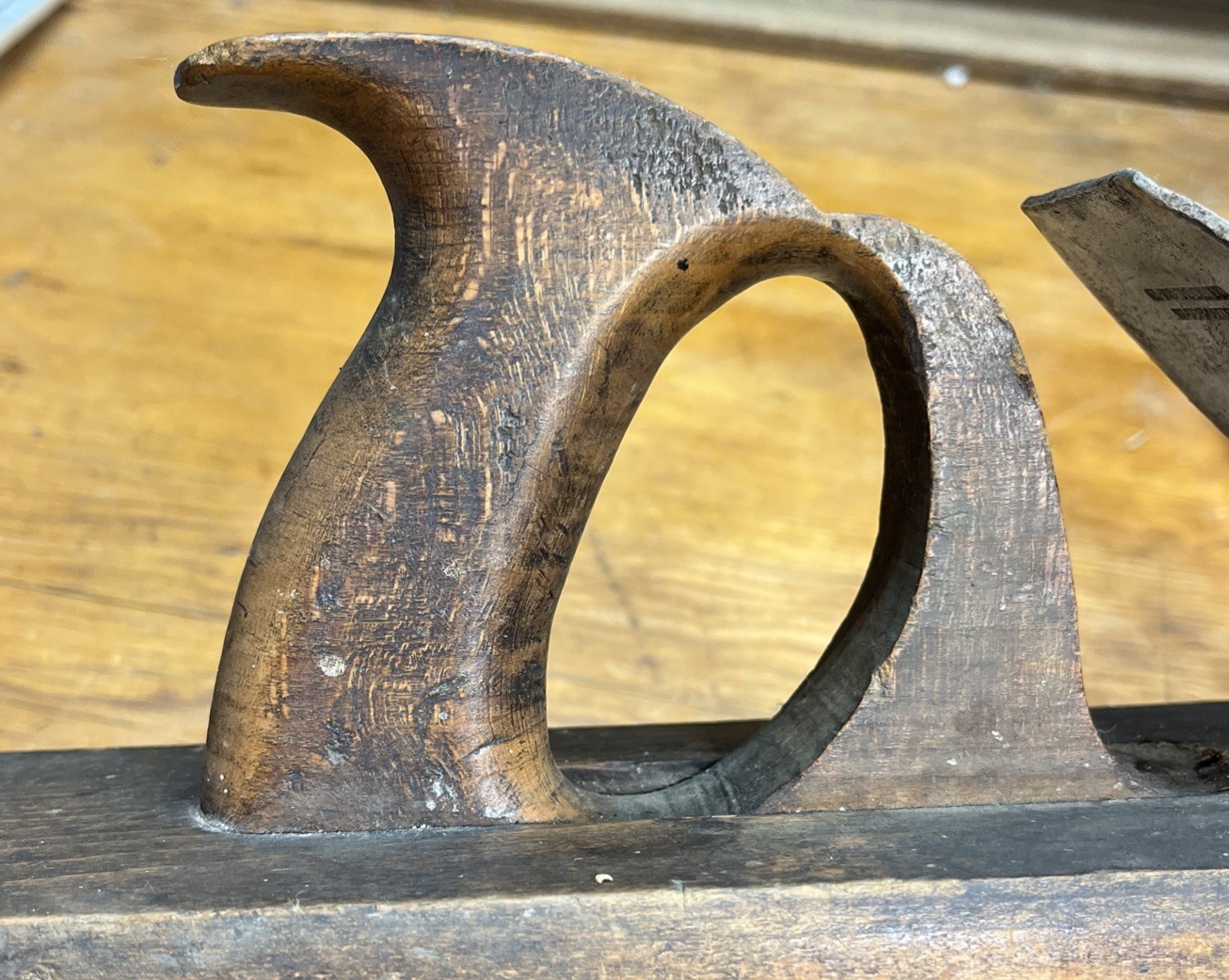 Vintage 22” Scioto Works Wooden Joiner Plane Ohio Tool Co Blade