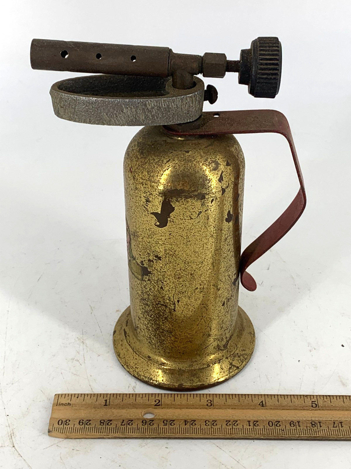 Lenk Mfg. Co. Model 104 Brass Alcohol Blow Torch Boston, MA