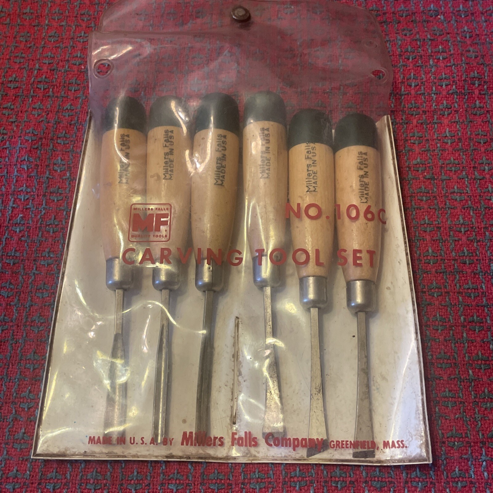 Millers Falls wood carving tool set no 106C Set Vintage Nice! 🇺🇸