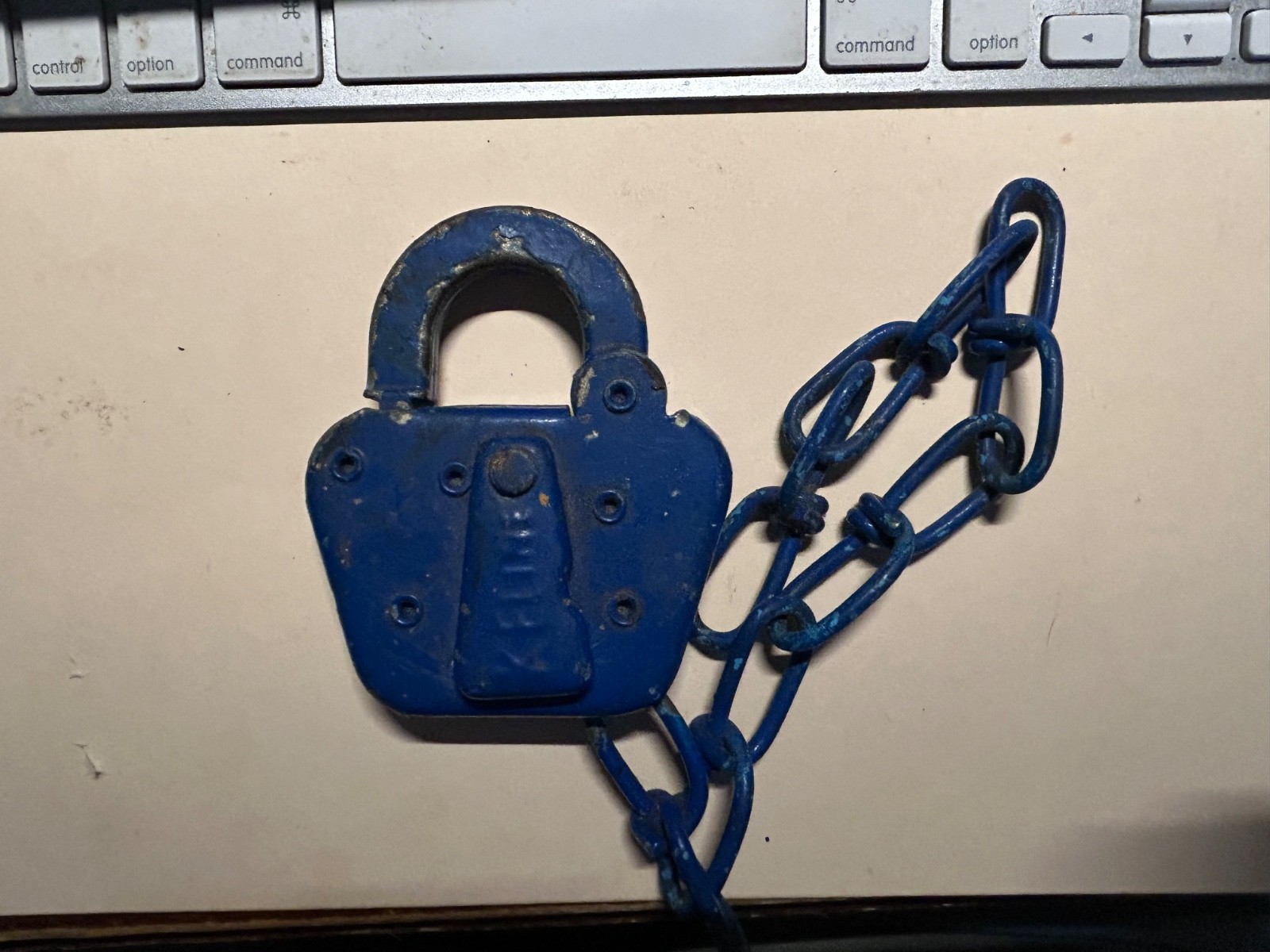 KELINE steel switch lock marked CSX. NO KEY Lot 1
