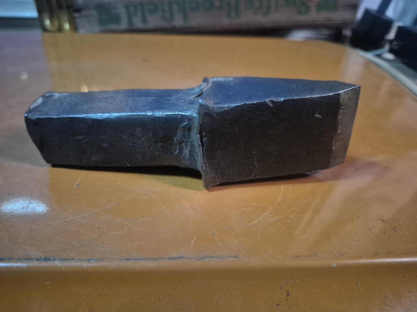 Vintage Antique 1 In. Anvil Spike 5 1/4 Long 1 1/2 Across Point Over 1 1/2 Lbs