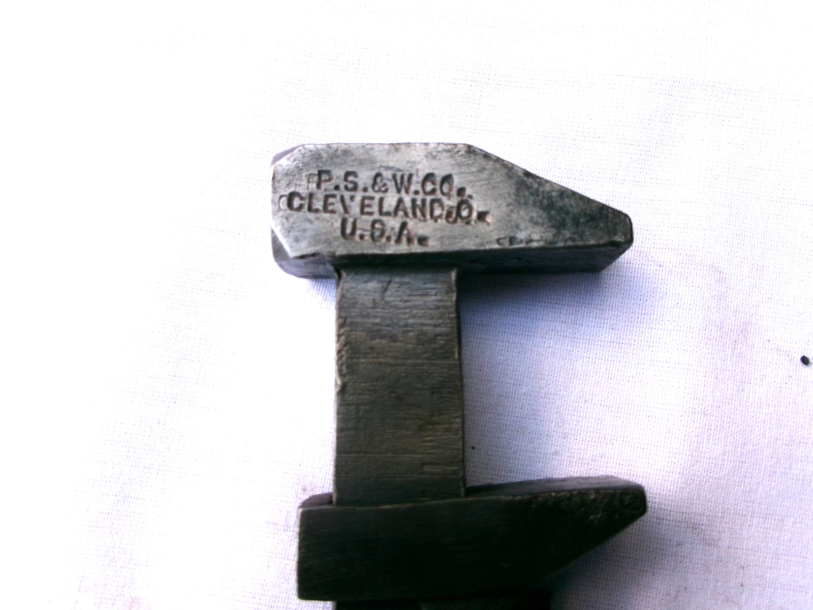 VINTAGE P. S. & W. CO. MONKEY WRENCH – 6 3/4″ LONG – CLEVELAND OHIO