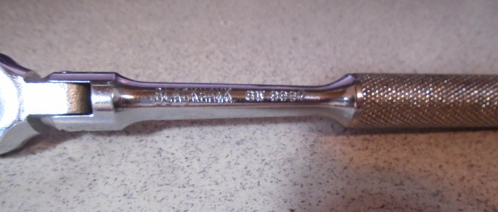 Vintage Blackhawk Tool 6″ Long GW-9997 1/4″ dr. Swivel Head Ratchet USA NICE!