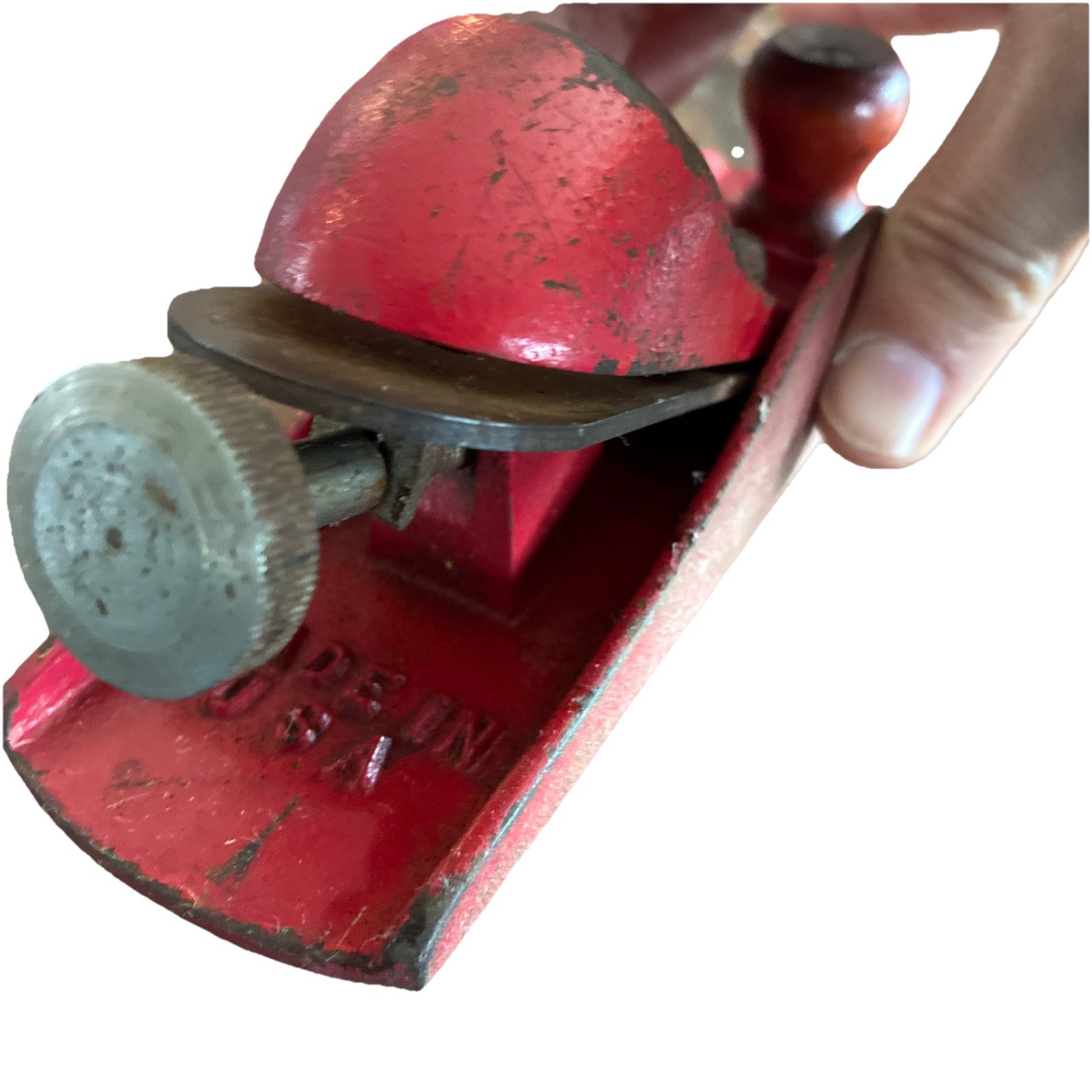 Vintage Sears No. 107-37031 Block Plane Red Japanned 7” USA Woodworking Tool