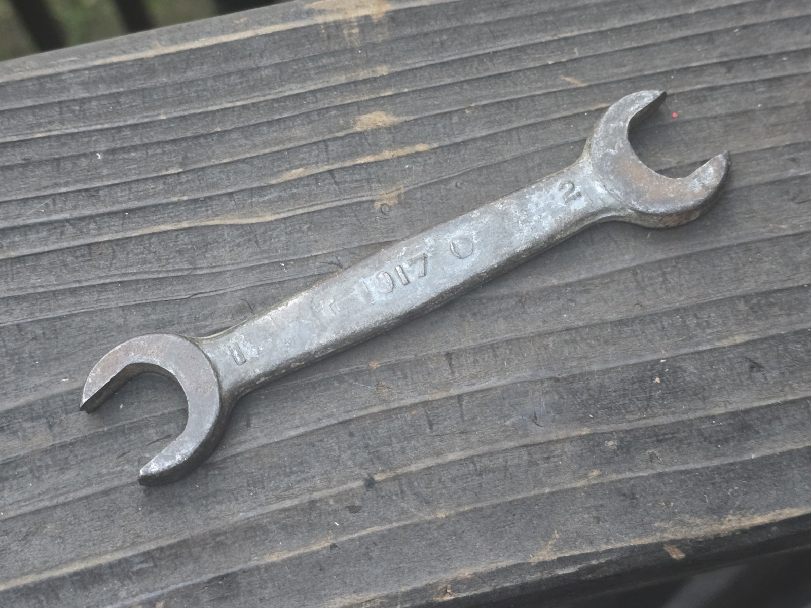 Original Ford Model T wrench T-1917 w/Moore logo 5.25″L, 5/8″ open-end, 1 and 2
