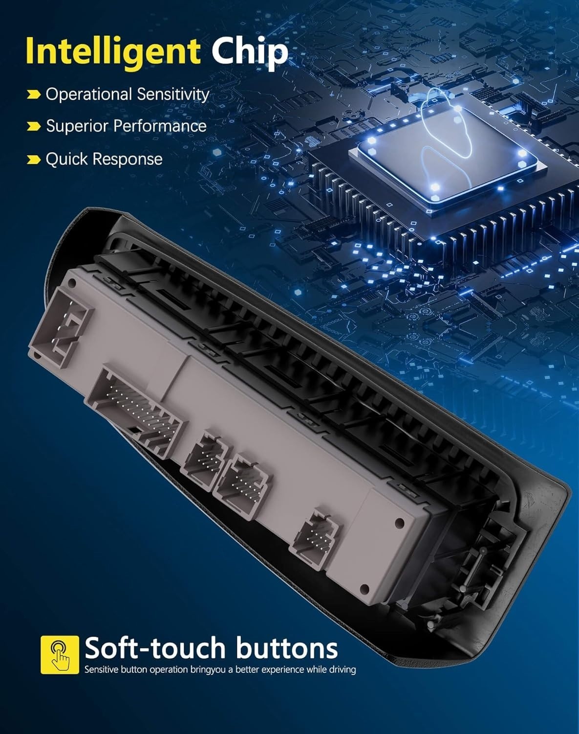 Master Power Window Switch With Tan Bezel Compatible With Chevy GMC, 15883318
