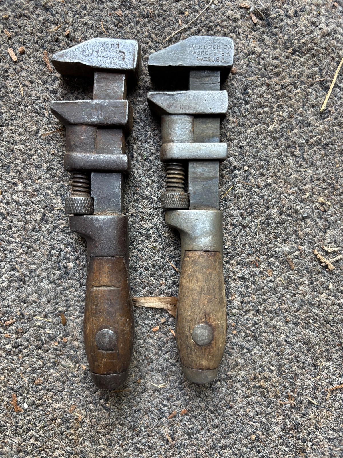 2 Vintage 6-1/2″ Coe’s Adjustable Monkey Wrench