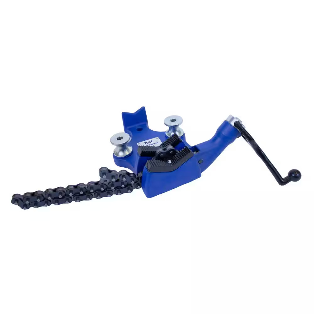 Yost 6 In. Cast Iron Bench Chain Vise 1000 Lb. Clamping Strength