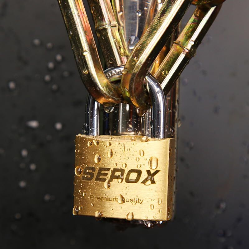 4 Pcs 30mm Solid Brass Padlock With Same 4 Keys Heavy Duty & Compact Body 30mm 1