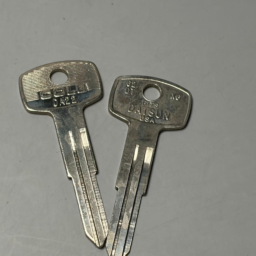 2- Cole Key Blank DA22 UNCUT Replacement Direct Fit Datsun Nissan Model Cars