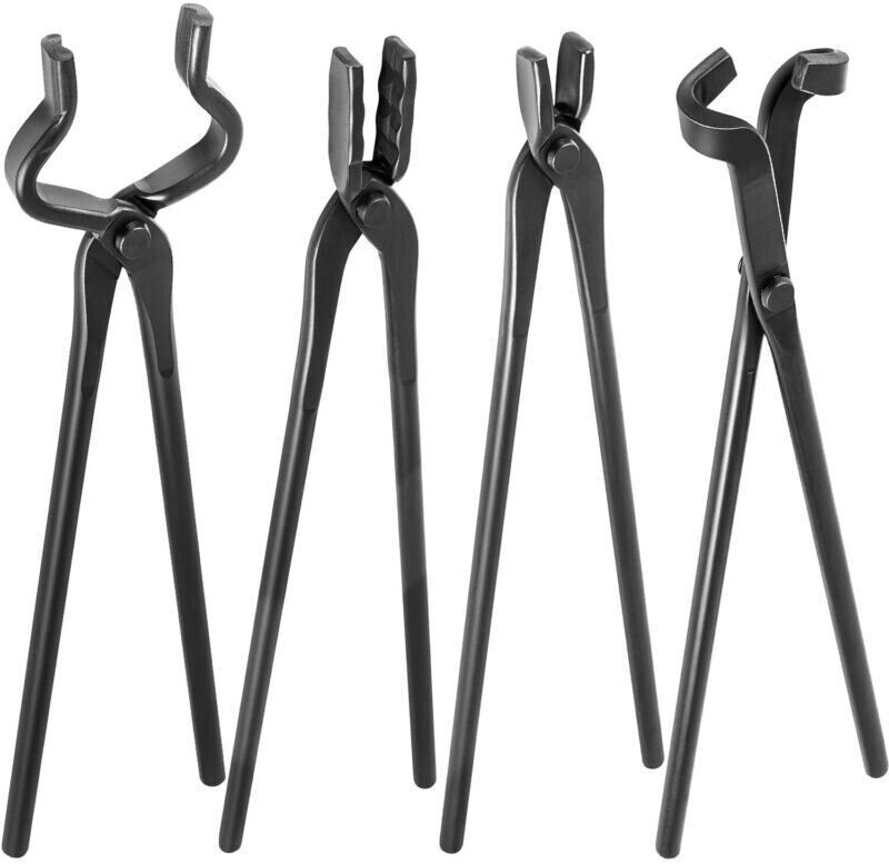Blacksmith Forging Tools Knife Making Tongs Set for Bladesmithing Blacksmithing