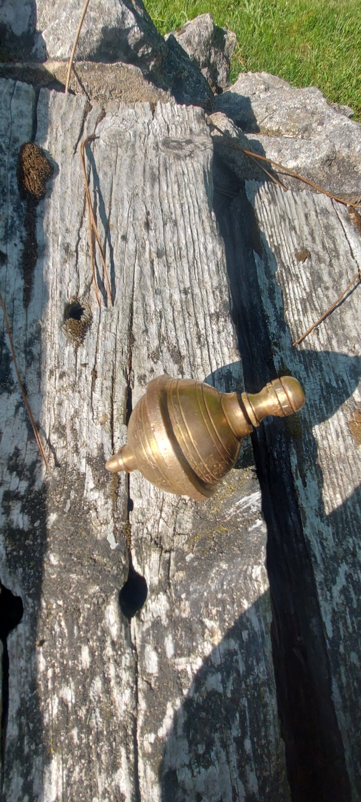 PLUMB BOB VINTAGE BRASS ANTIQUE OLD LEVEL 397 GRAMS 10CM