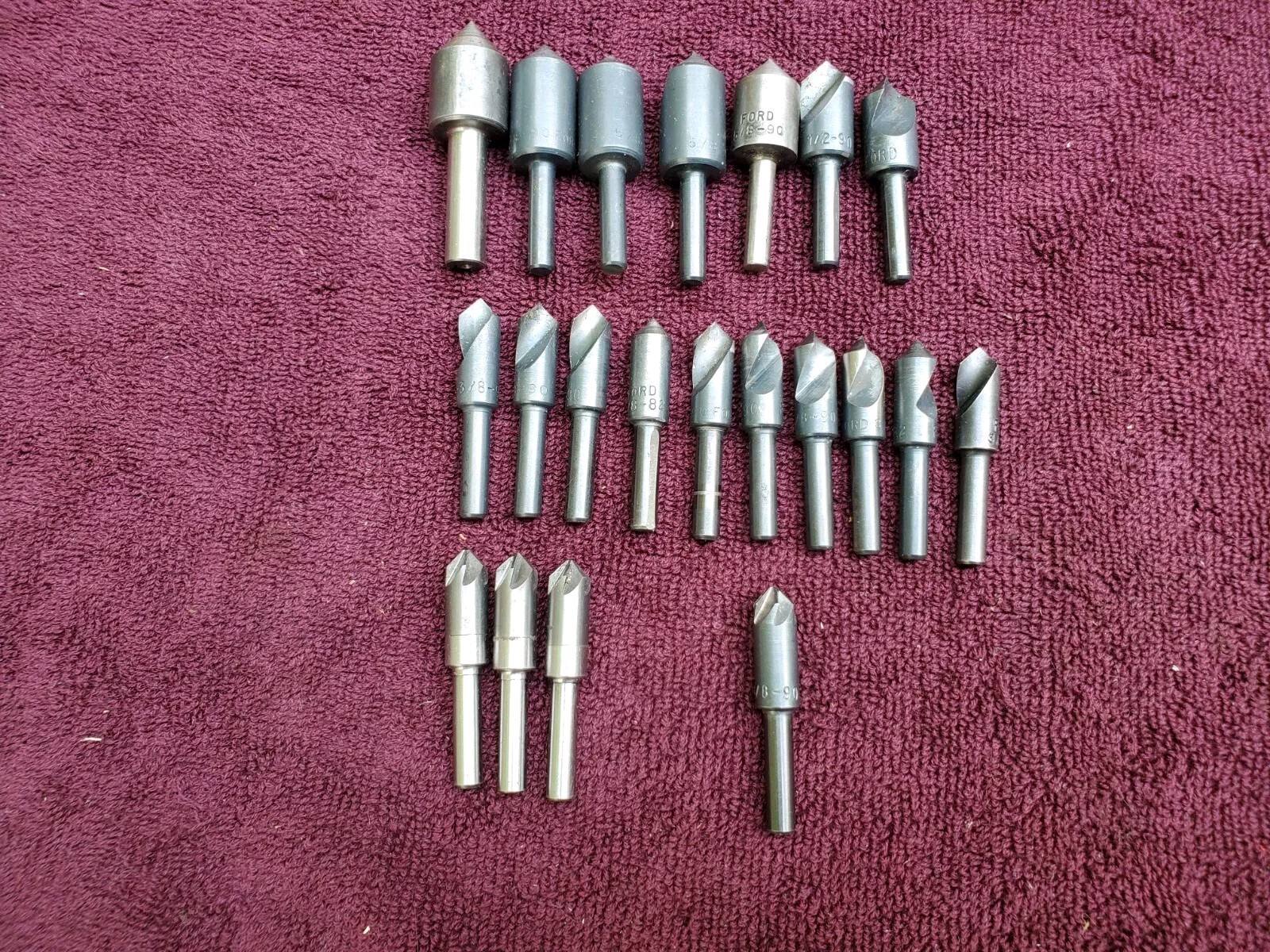 19 MA.Ford Countersink Plus 2 Others. 3 are Carbide