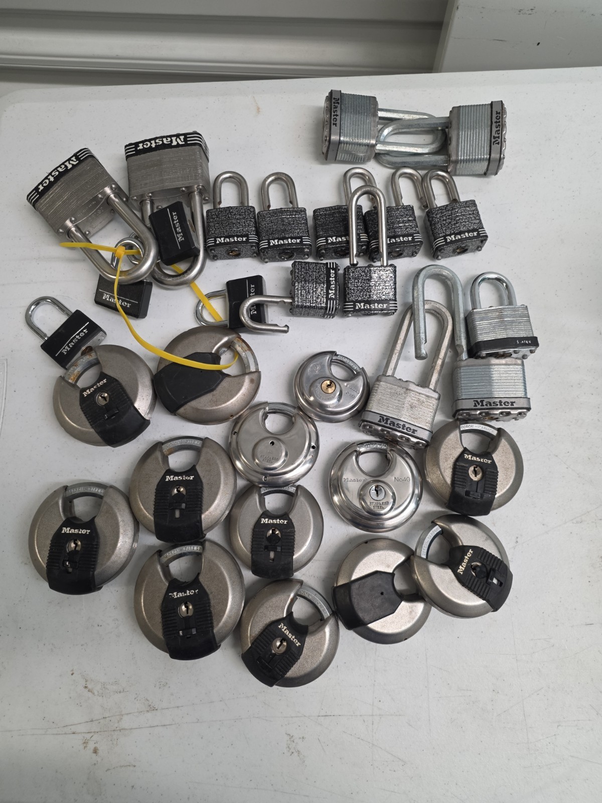 31 Master Lock Padlock Lot Vault Locks Lockbox Combination No Keys No Combos
