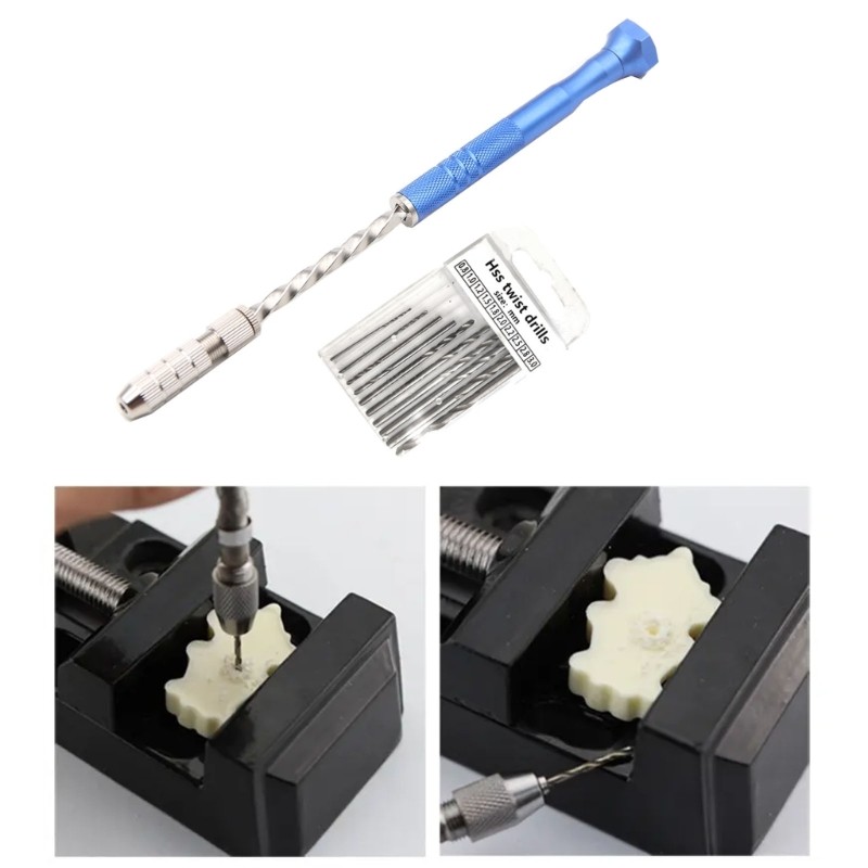 1 Set DIY Resin Keychain Jewelry Making Kit Precision Pin Hand Twist Drill