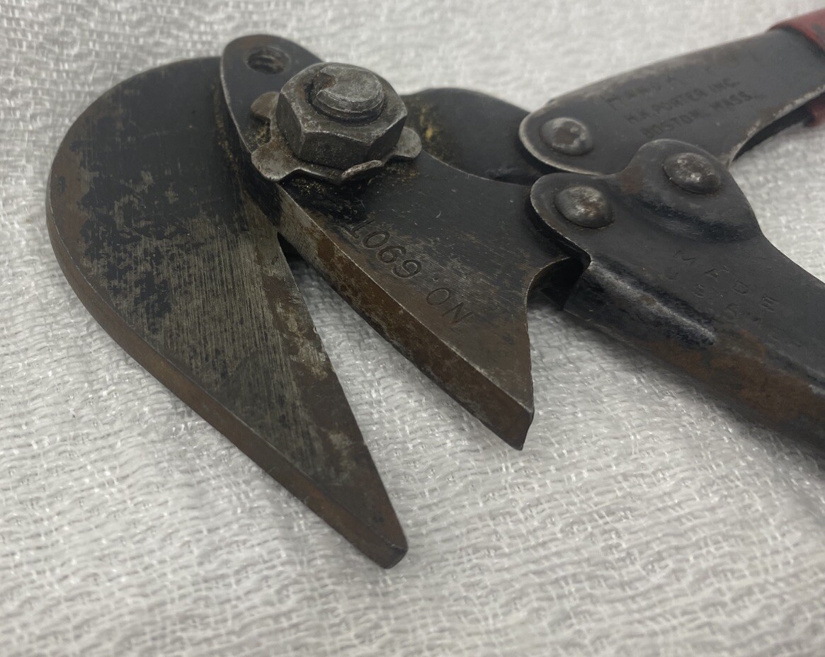 Vintage H.K. Porter Hand Klip Wire Cutter 9″ Heavy Duty Made in USA