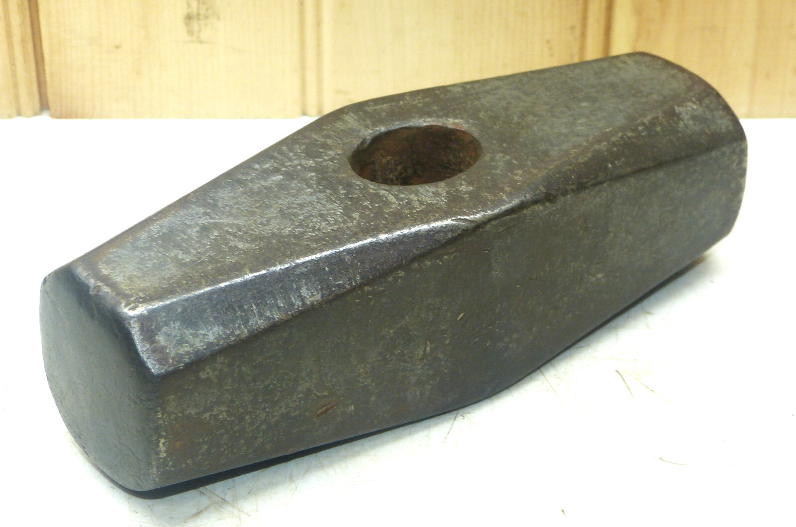 Vintage 10 Pound Hubbard Nevada Pattern Double Faced Sledge Hammer Head INV17922
