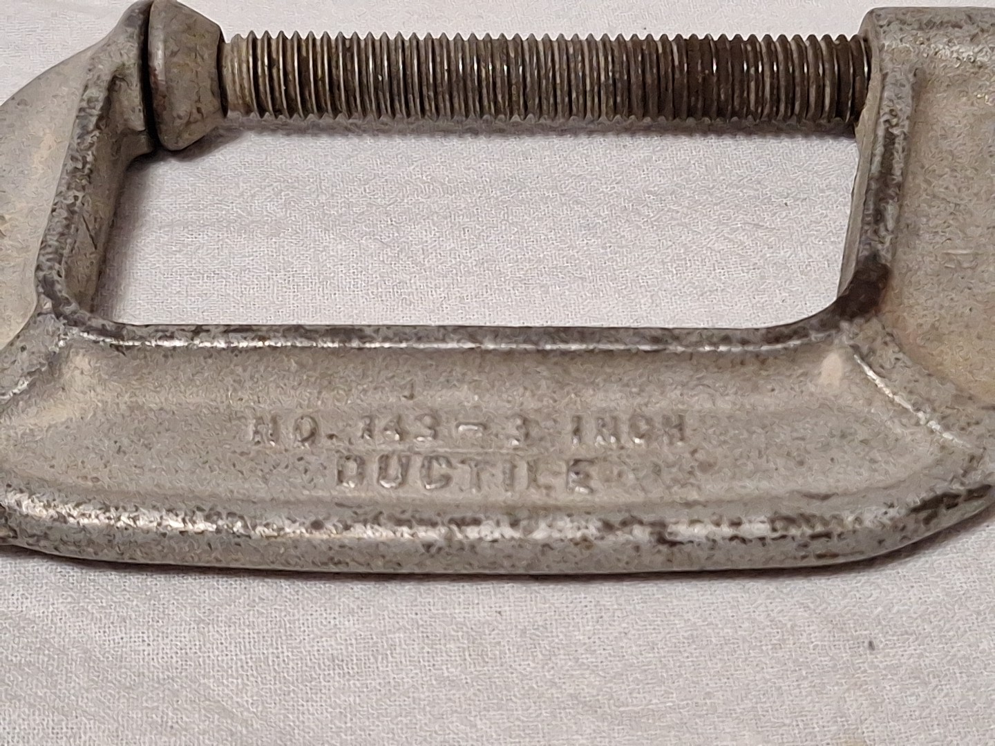 Vintage Brink And Cotton 143 3 Inch C Clamp DUCTILE BPT, CONN MADE IN USA