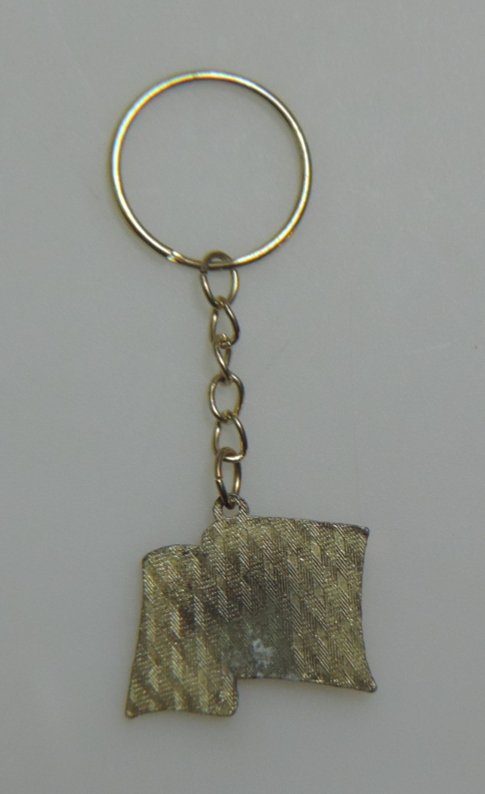 Vintage American Flag Gold Tone Key Chain