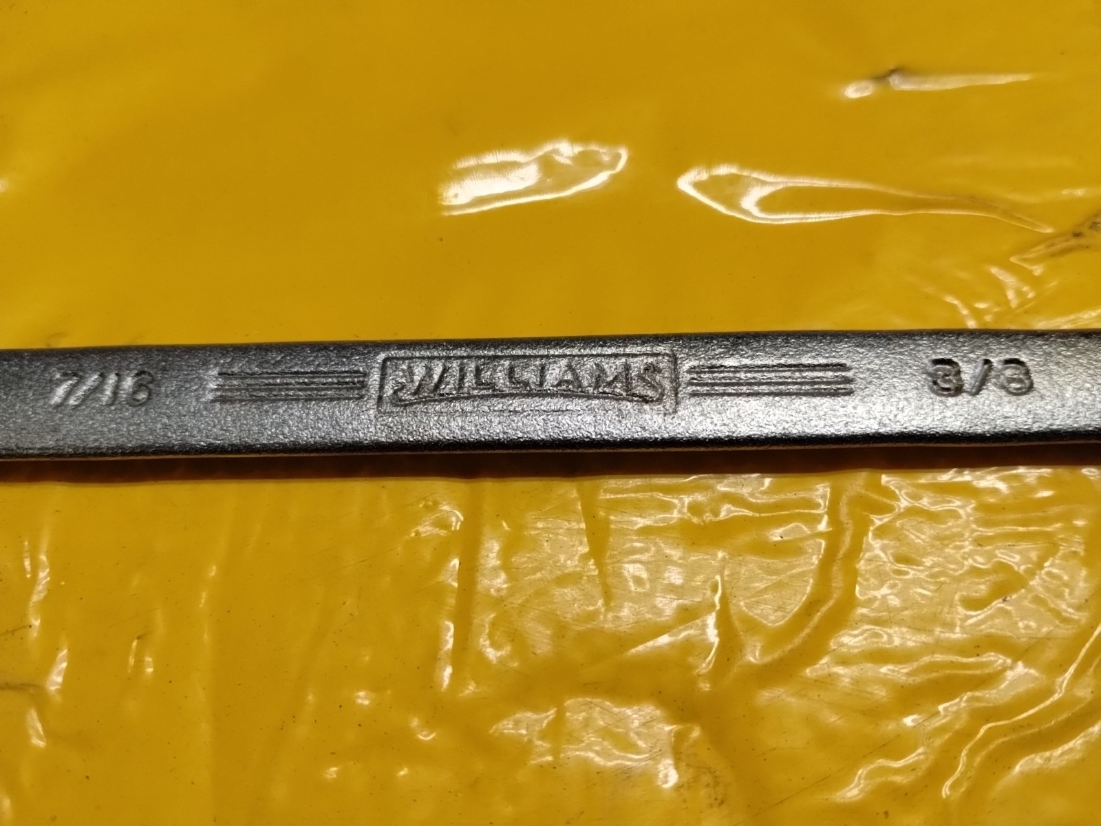 Vintage Williams Superrench 3/8 x 7/16 Double Open End Brake/Tappet Wrench 1090A