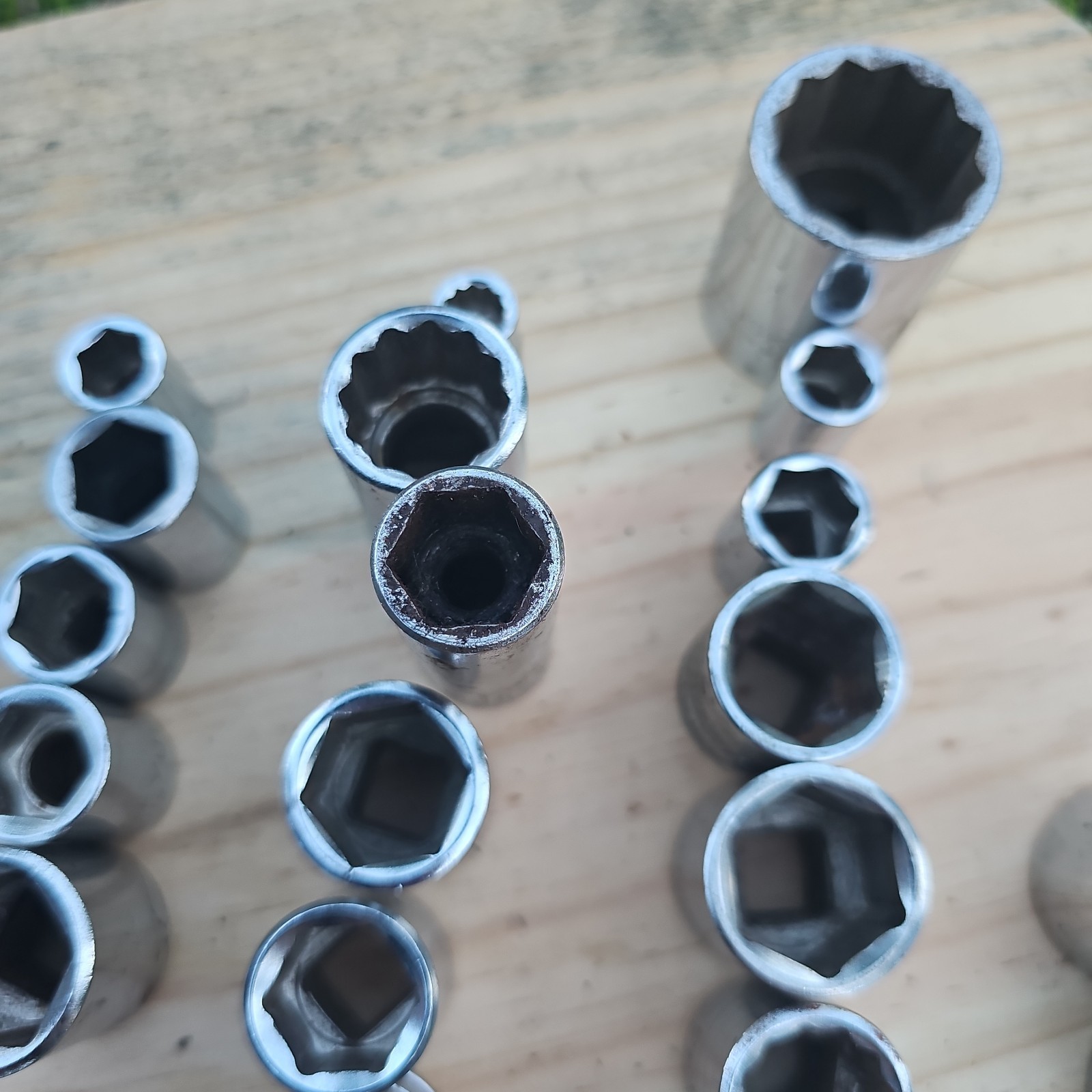 Husky Tool USA Socket Lot of 92 1/2″ 3/8″ 1/4″ Dr SAE /Metric Shallow /Deep