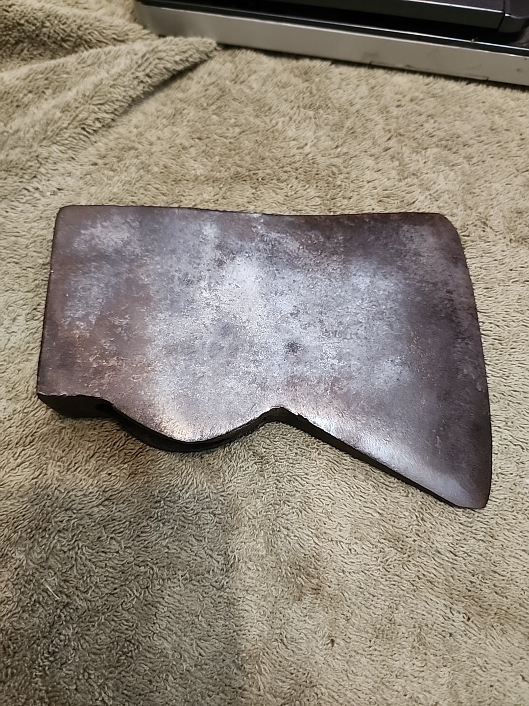 Vintage Unmarked Plumb ? Single Bit Axe Head Jersey Pattern 3lbs 3oz