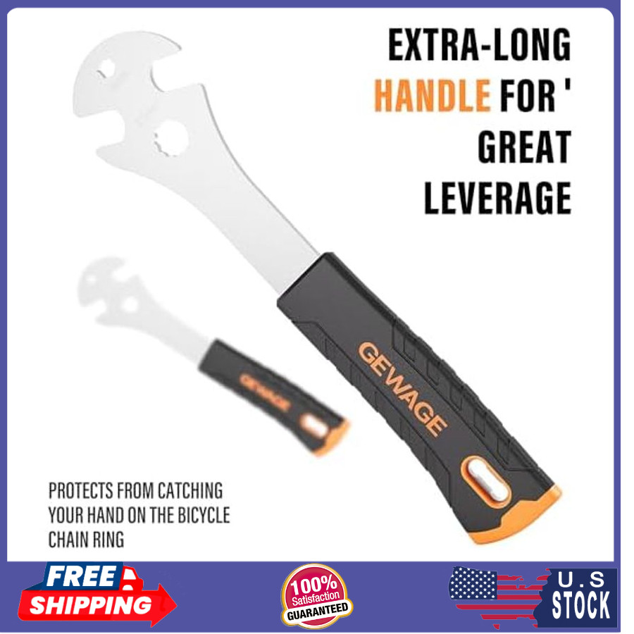 Bike Pedal Wrench Bicycle Pedal Removal Tool Extra Long Handle