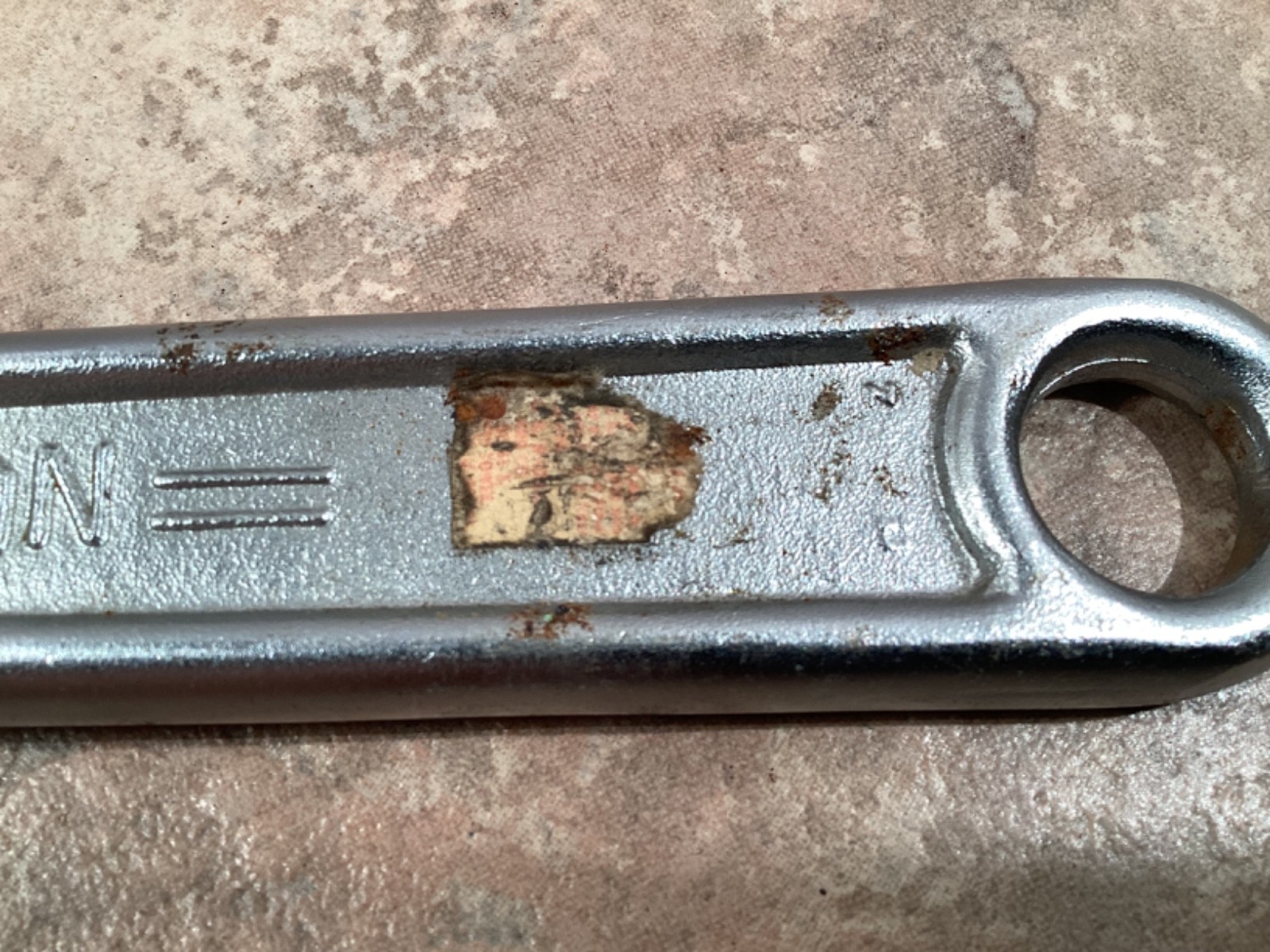 Vtg NOS Craftsman Crescent Wrench #244605 Adjustable Heavy Duty Satin 12″ USA